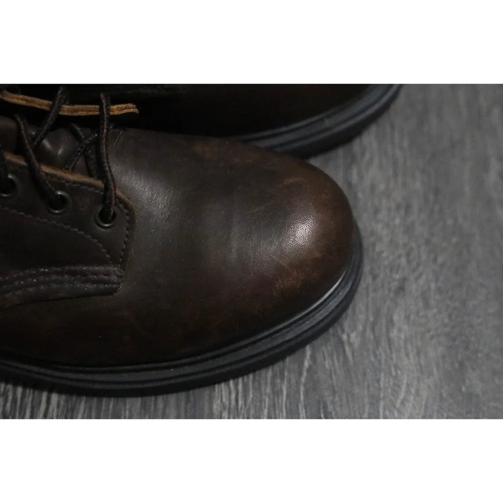 Red Wings Brown red Leather Lace Up Cap Toe Ankle Boots‎ Men Size 10